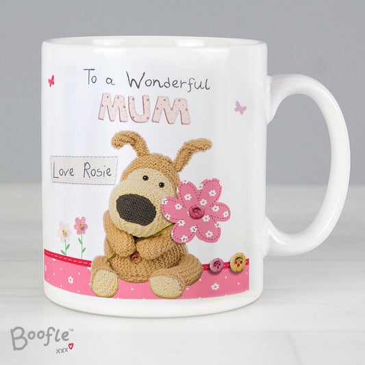 Personalised Boofle Flowers Mug