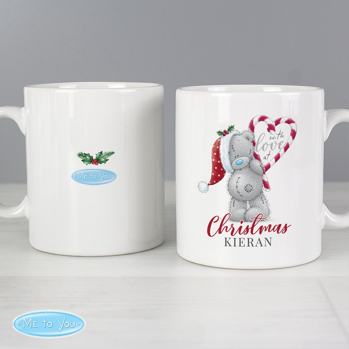 Personalised Me To You 'With Love At Christmas' Couples Christmas Mug Set