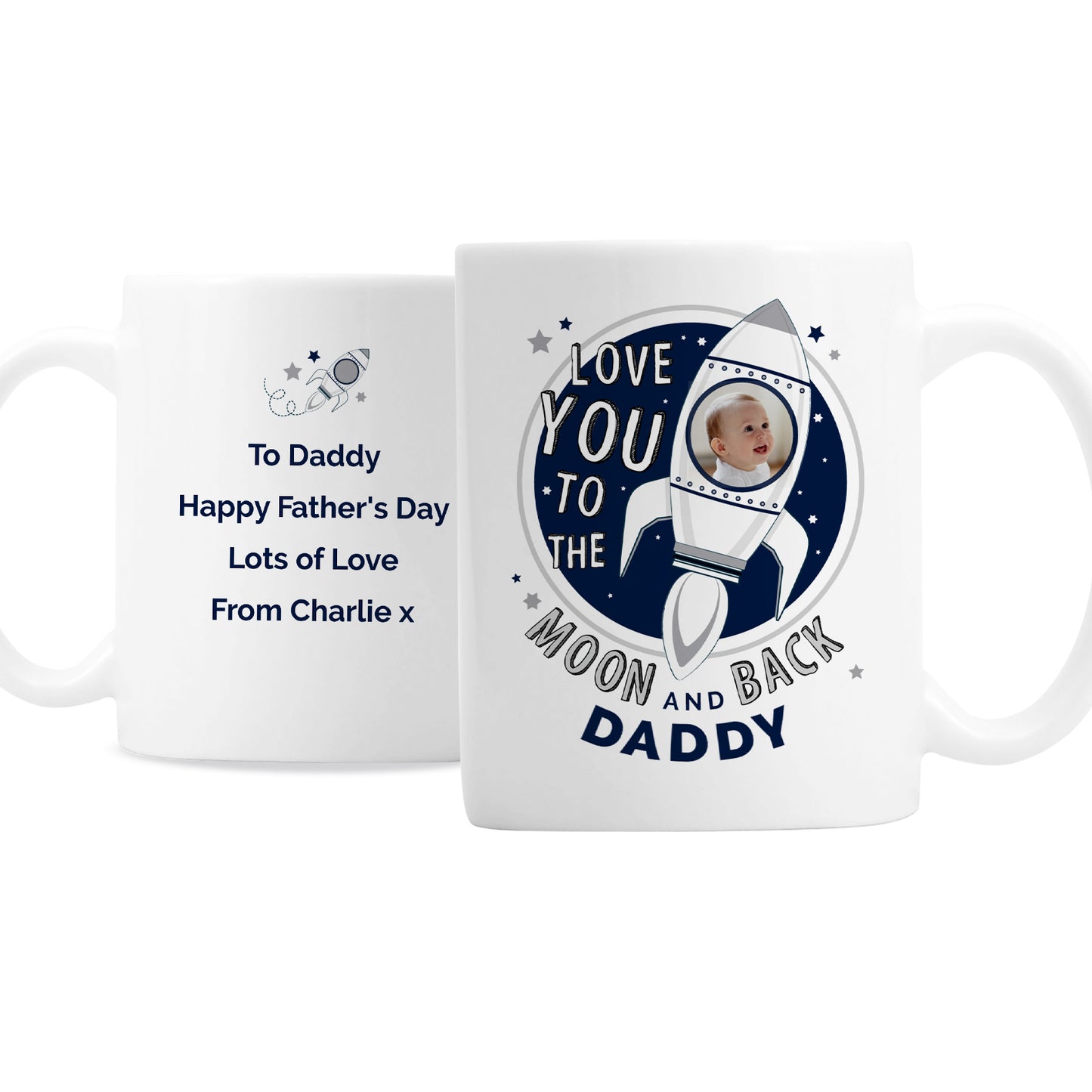 Personalised ‘Love You To The Moon And Back’ Photo Mug – Father’s Day Gift