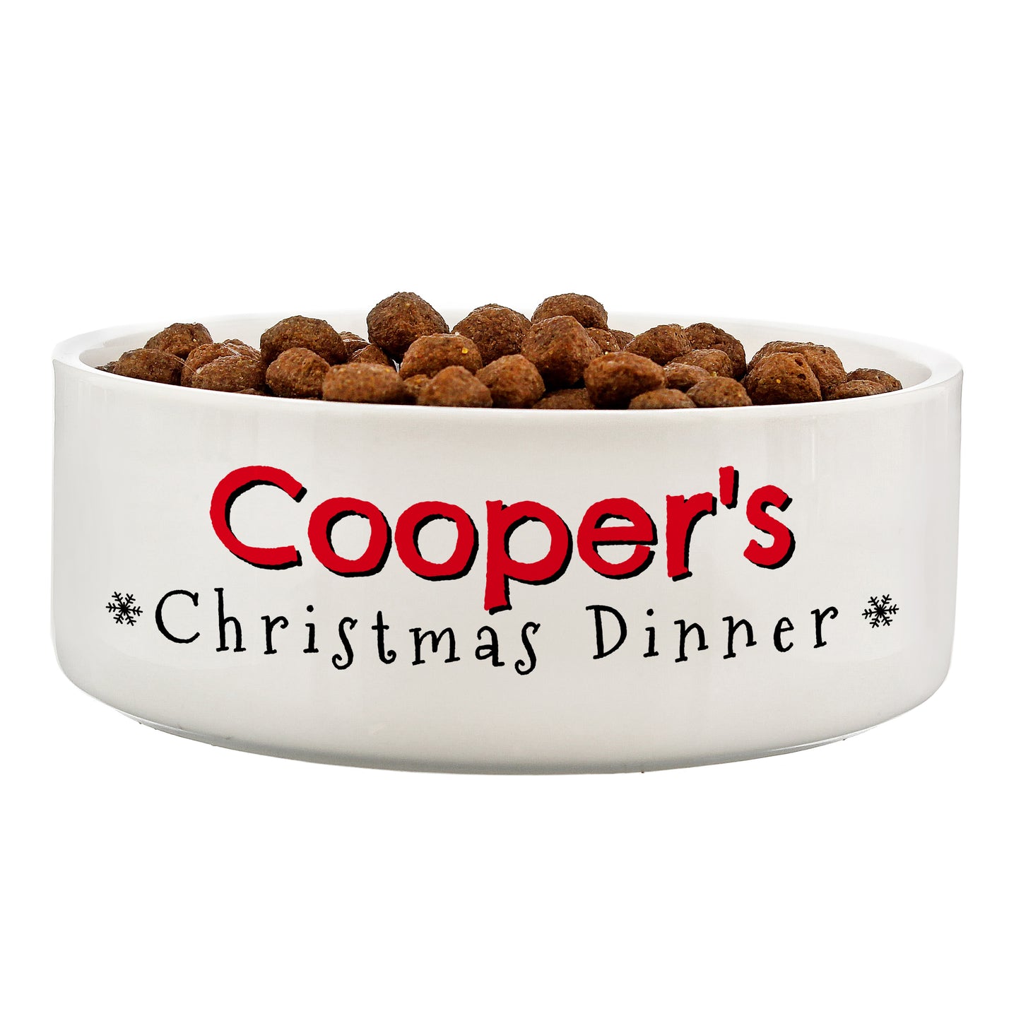 Personalised Christmas Dinner Pet Bowl