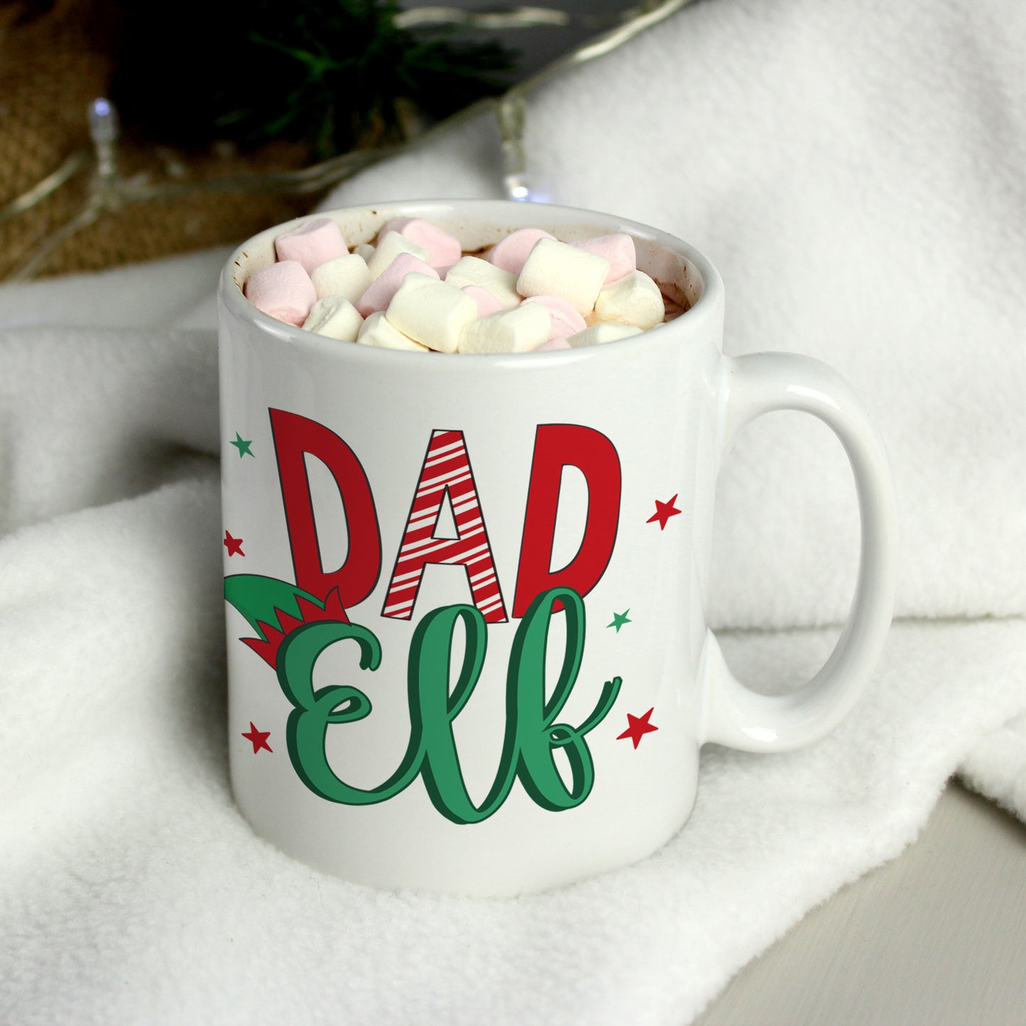 Personalised Matching Family Elf Mugs