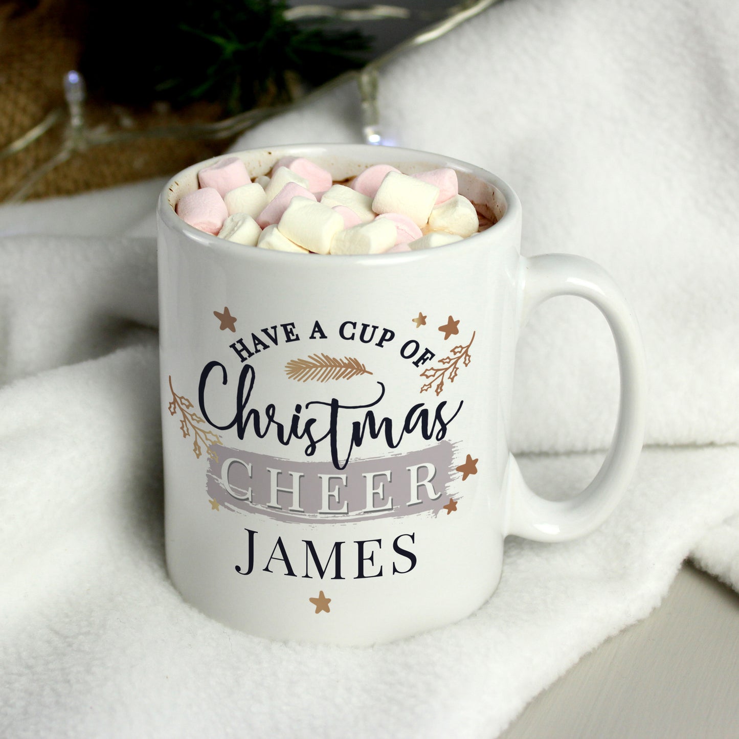 Personalised Cup Of Christmas Cheer Mug