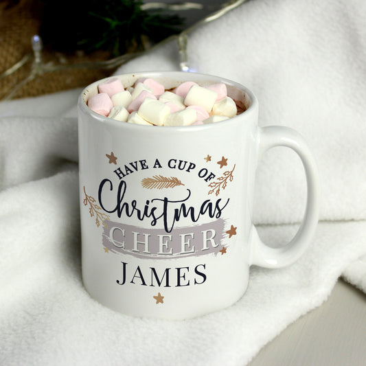 Personalised Cup Of Christmas Cheer Mug