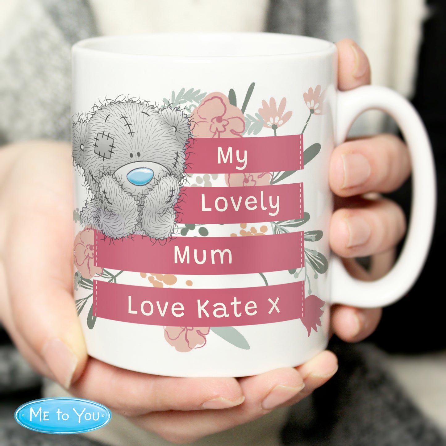 Personalised Me To You Floral Mug