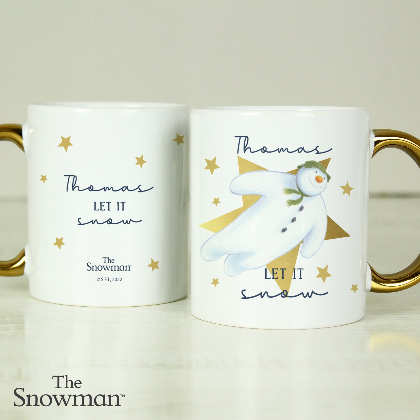 Personalised The Snowman 'Let It Snow' Ceramic Mug