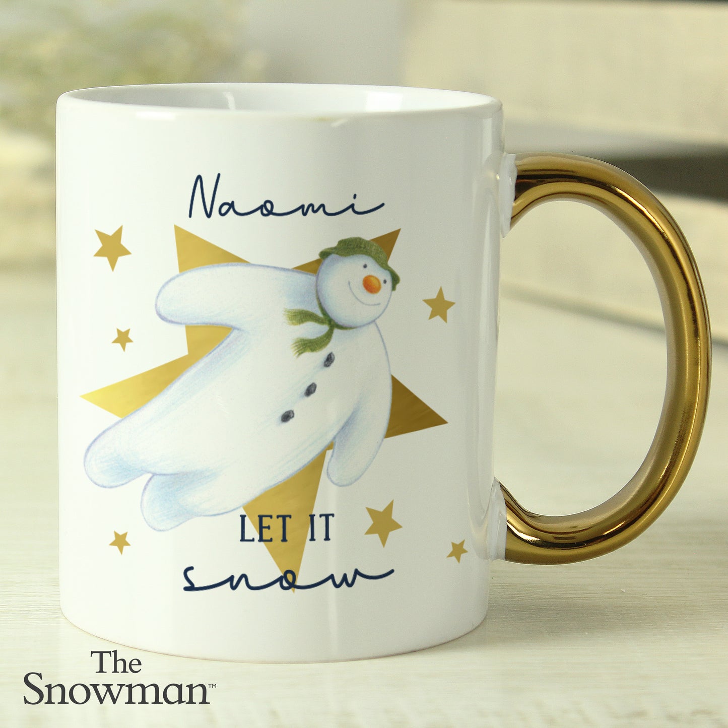 Personalised The Snowman 'Let It Snow' Ceramic Mug