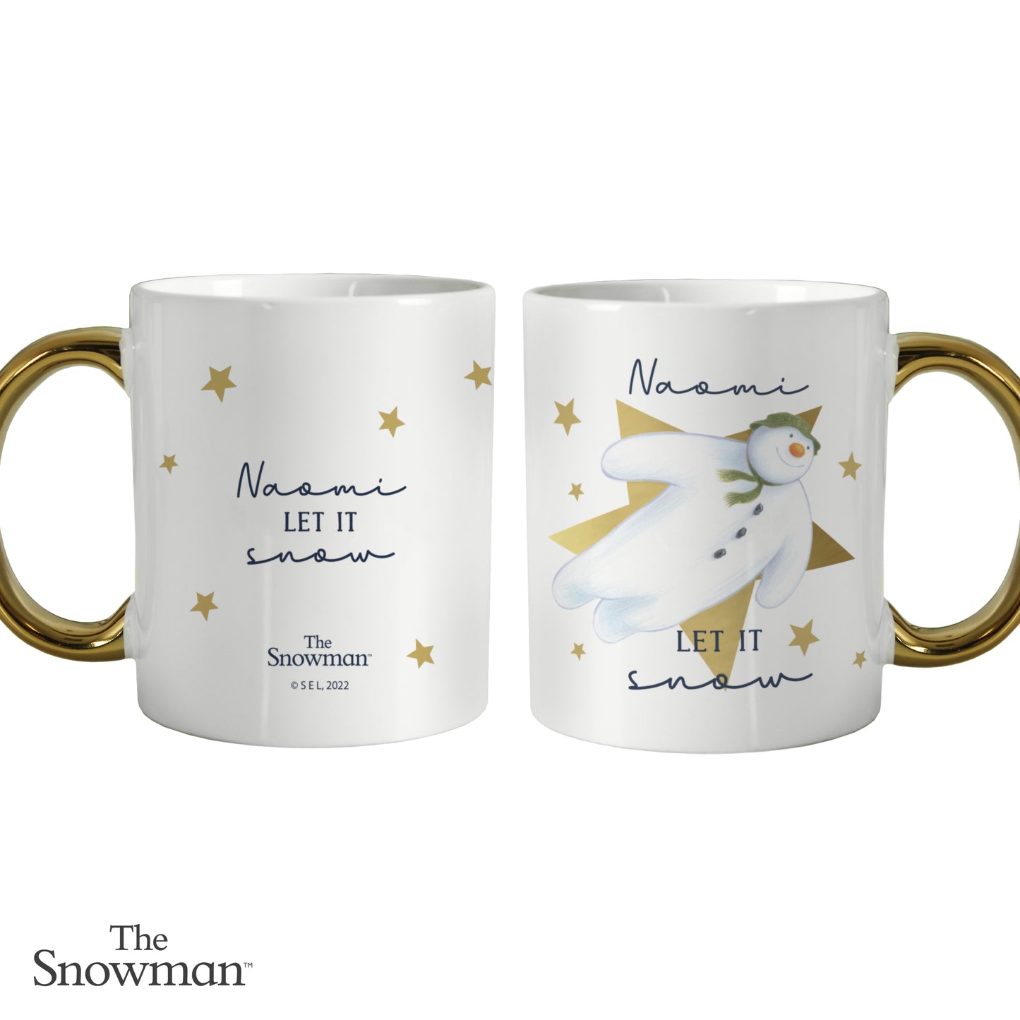 Personalised The Snowman 'Let It Snow' Ceramic Mug