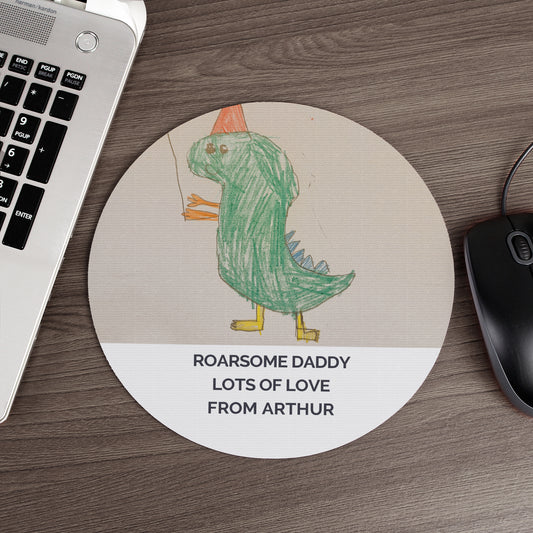 Personalised Child's Drawing Mouse Mat Father’s Day Gift