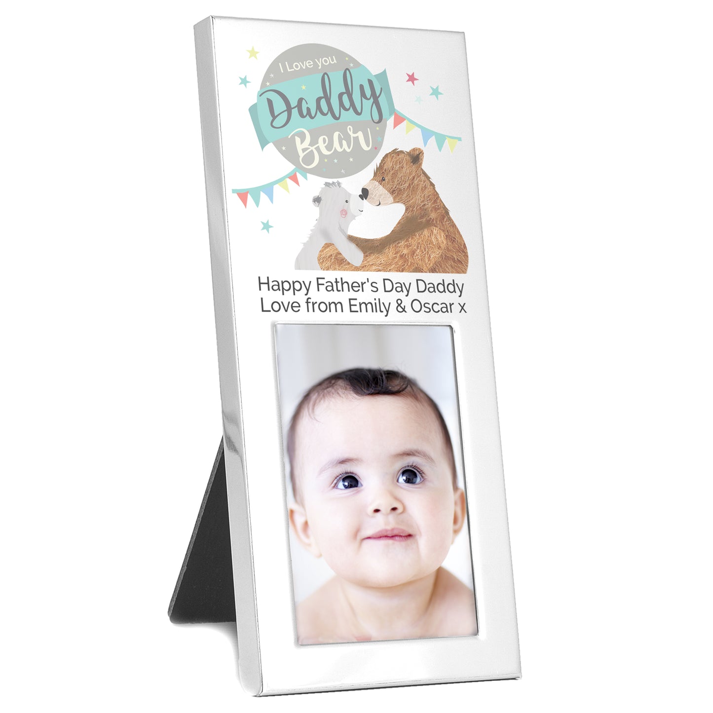 Personalised Daddy Bear 2x3 Father's Day Photo Frame