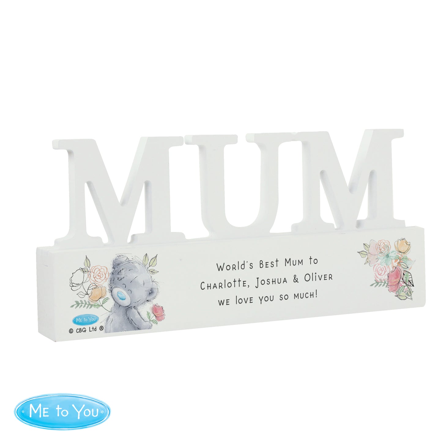 Personalised Me To You Wooden Mum Ornament