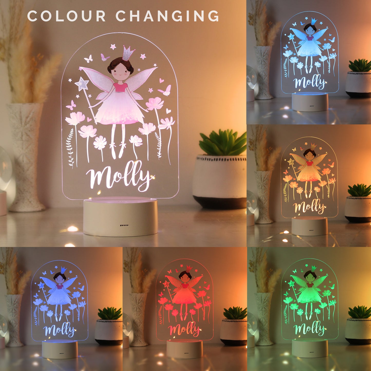 Personalised Fairy Princess LED Night Light