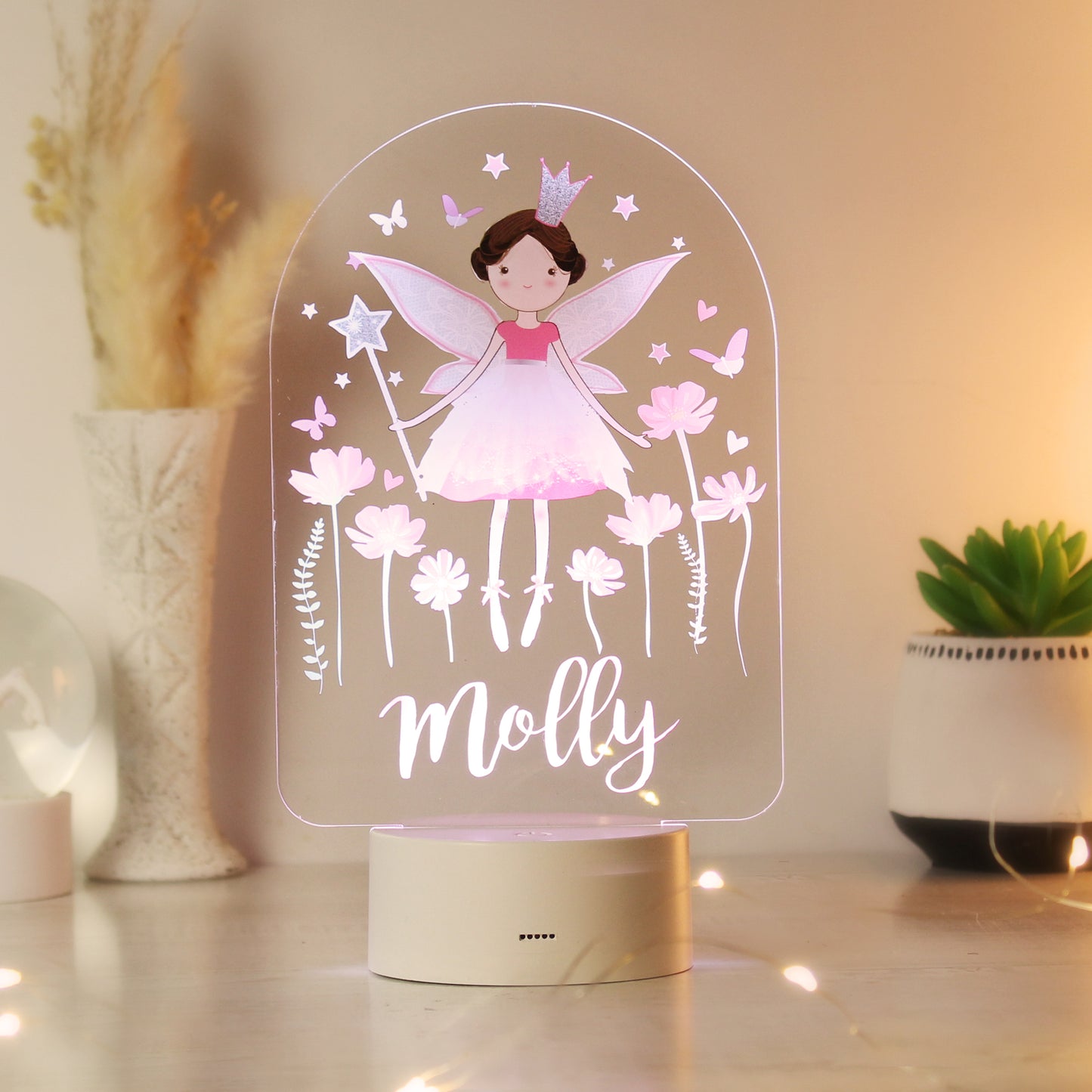Personalised Fairy Princess LED Night Light