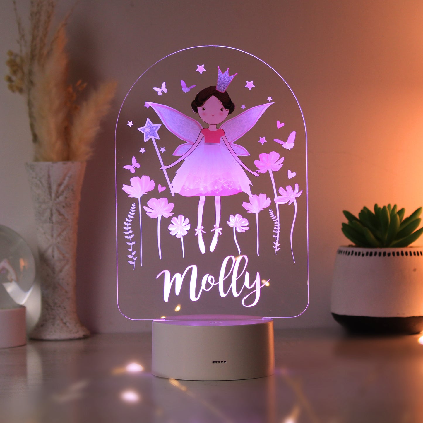 Personalised Fairy Princess LED Night Light