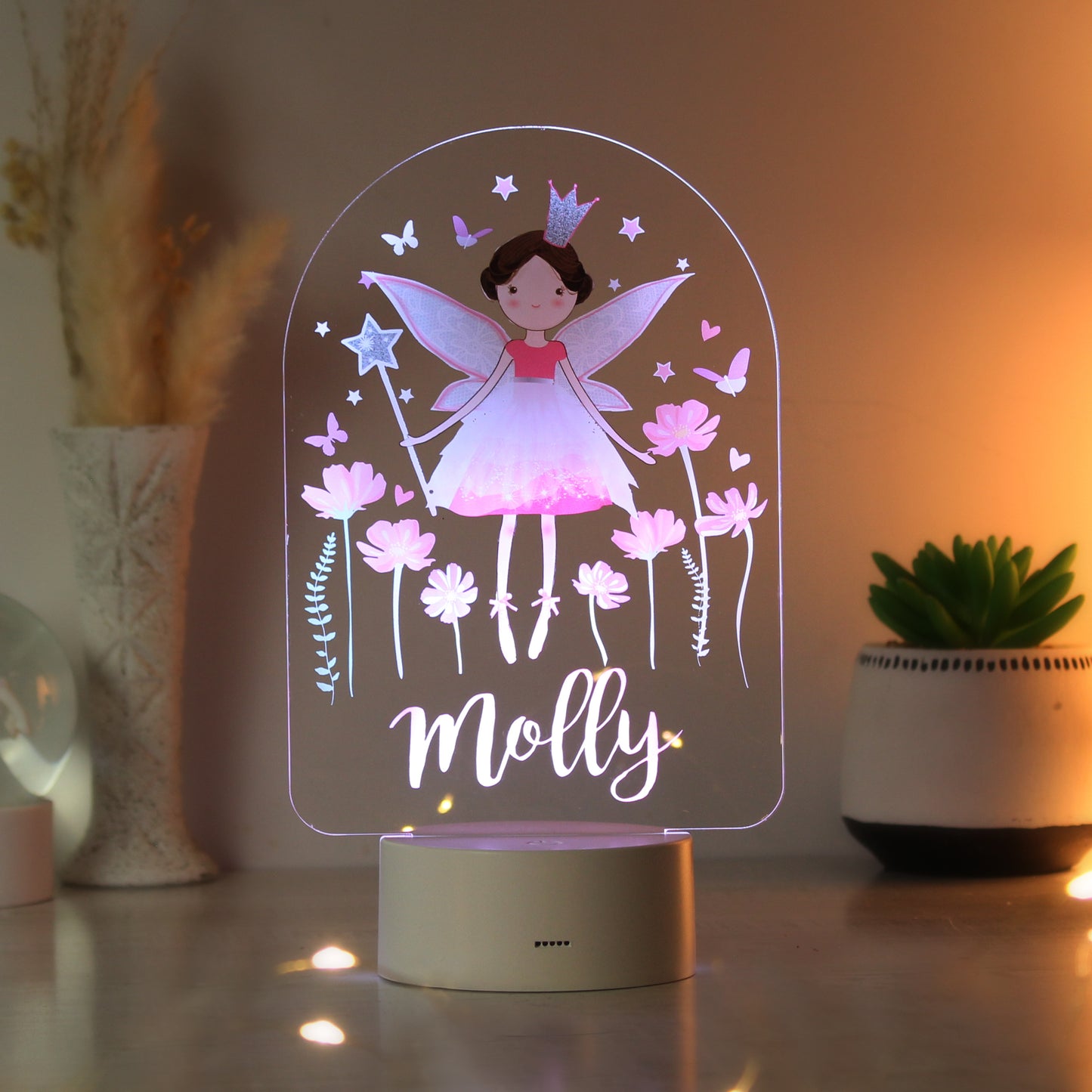 Personalised Fairy Princess LED Night Light