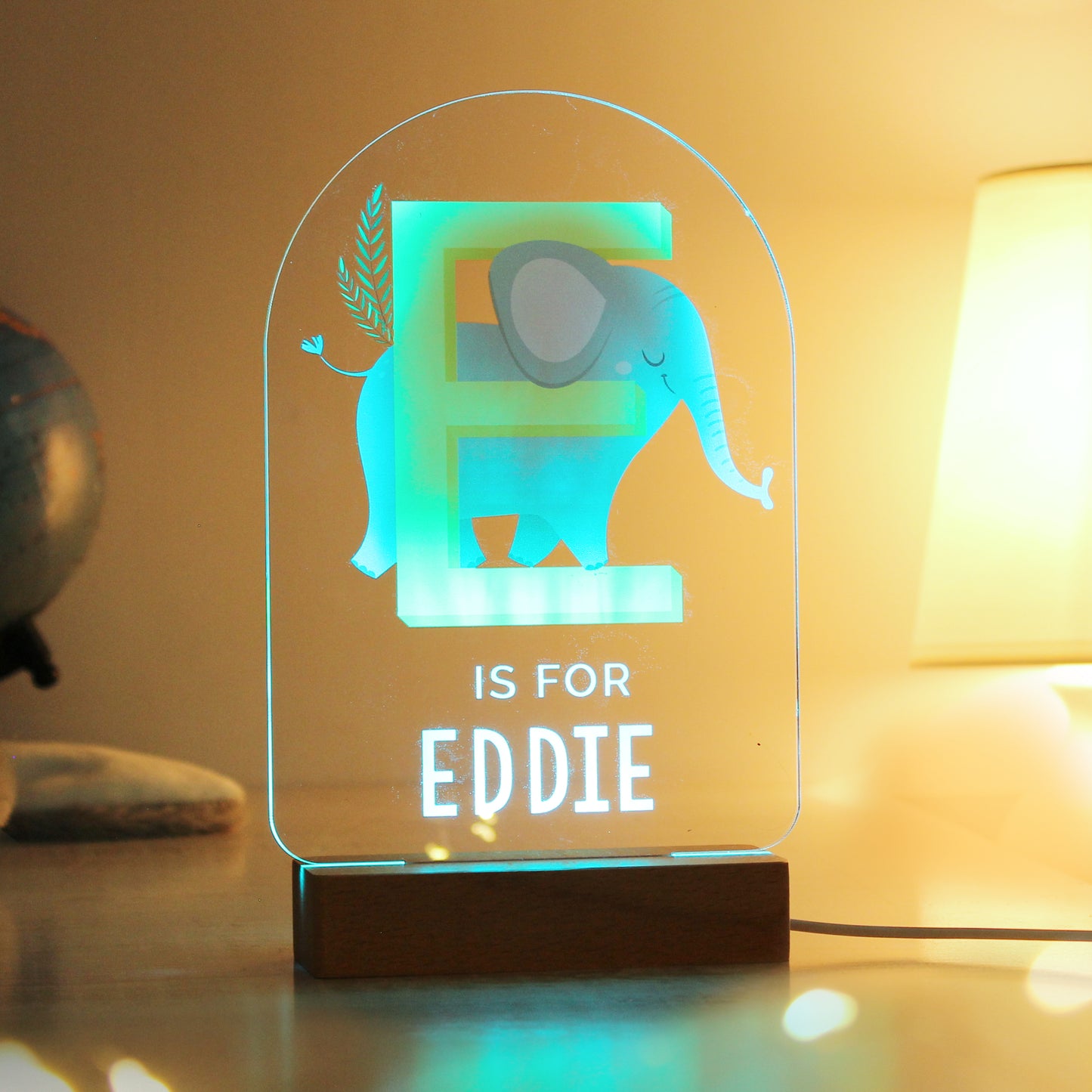 Personalised Animal Alphabet LED Light