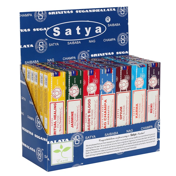 Satya Incense Sticks Display Box Starter Pack- 1 (6/12)