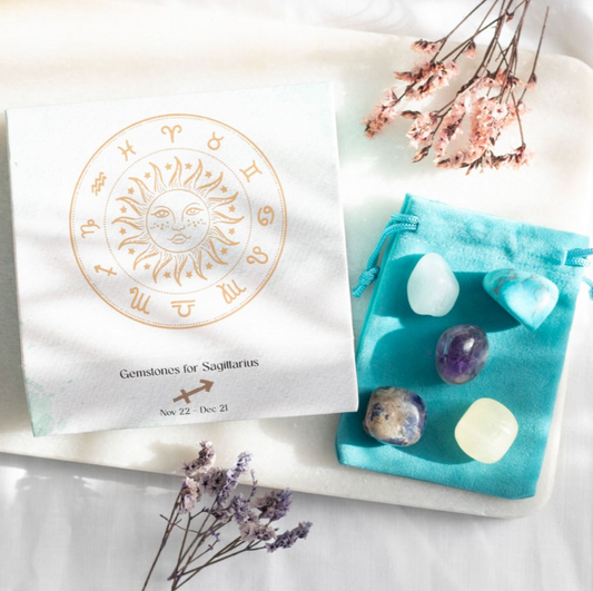 Sagittarius Crystal Tumblestone Set
