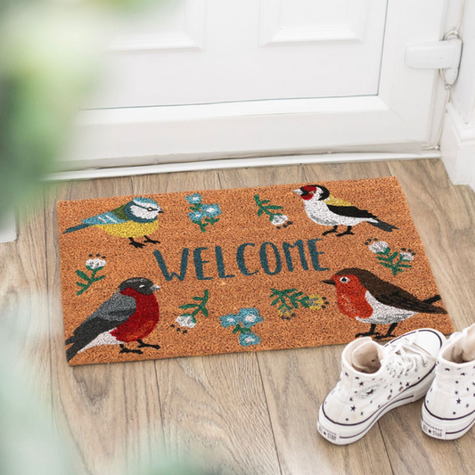 Natural British Garden Birds Doormat