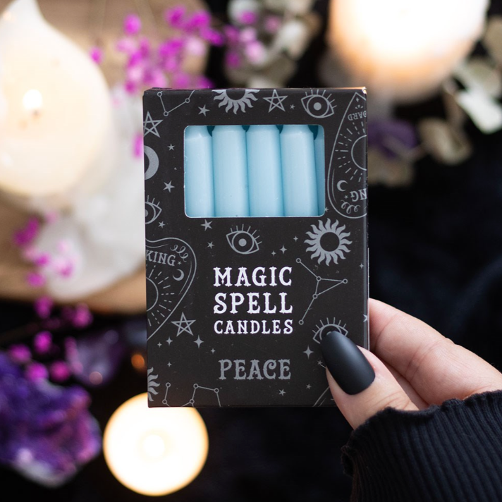 Light Blue Peace Spell Candles – Pack of 12