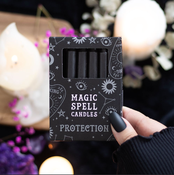 Black Protection Spell Candles – Pack of 12