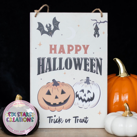 Happy Halloween Hanging Sign