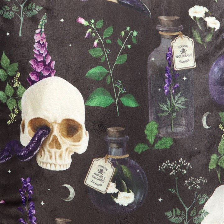 Square Venom & Vines Print Cushion