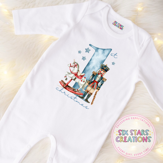 First Christmas Nutcracker Sleepsuit