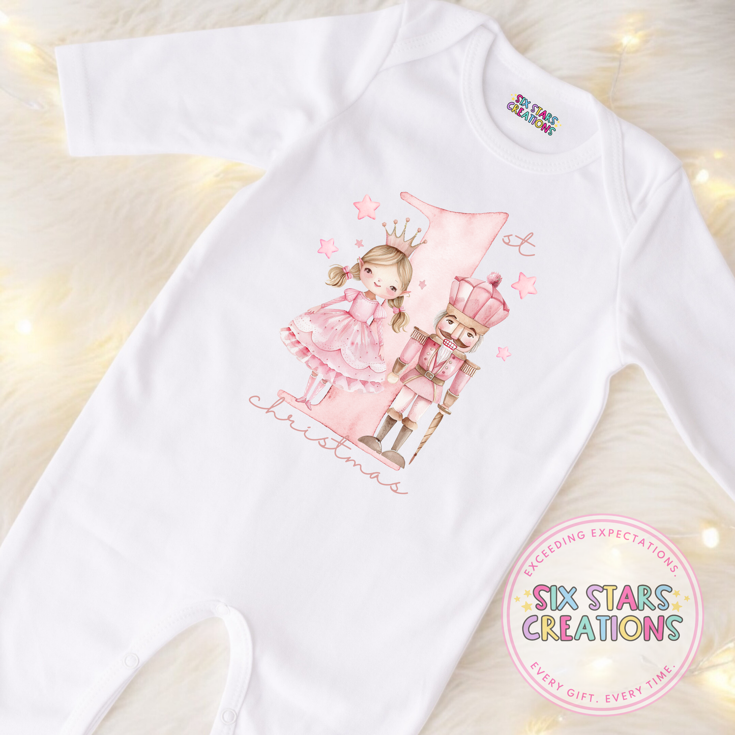 First Christmas Sugarplum Fairy Sleepsuit