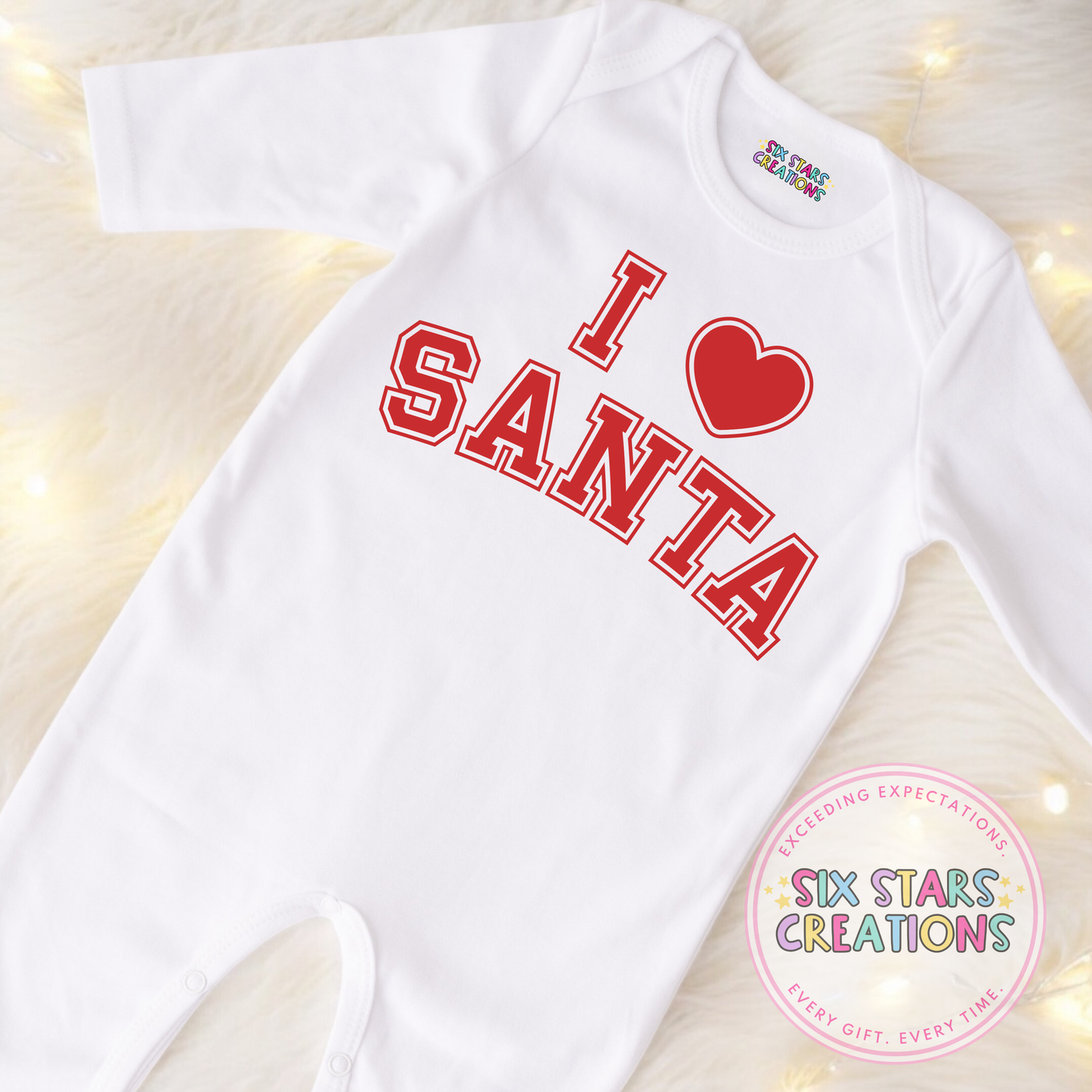 ‘I Love Santa’ Sleepsuit