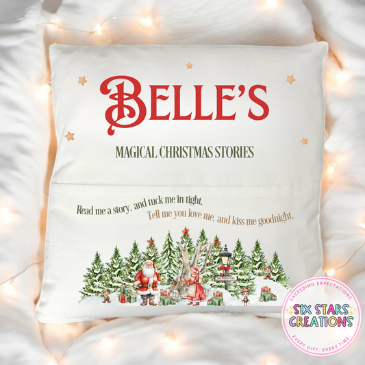 Magical Christmas Stories Pocket Cushion