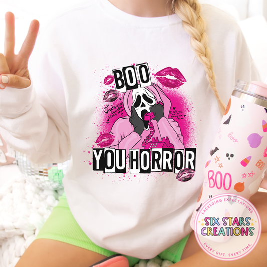 ‘BOO YOU HORROR’ Sweatshirt