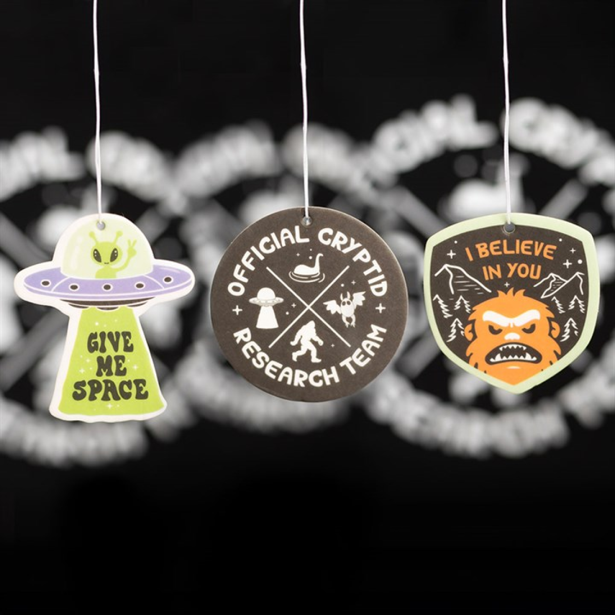 Set of 6 Camp Cryptid Scented Air Fresheners
