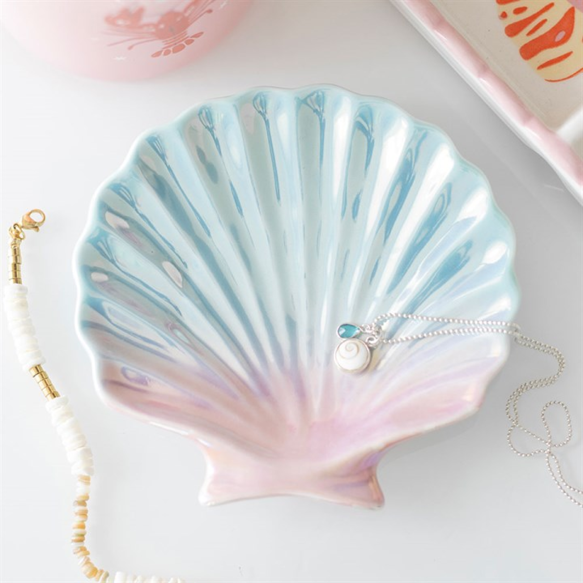 Iridescent Shell Trinket Dish