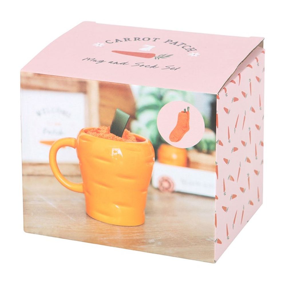 Carrot Shaped Mug and Socks Set