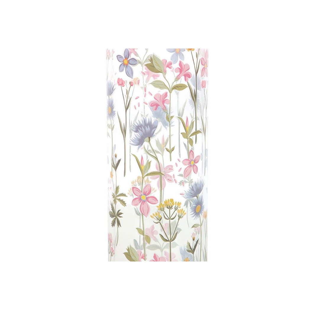 Floral Print Glass Water Bottle